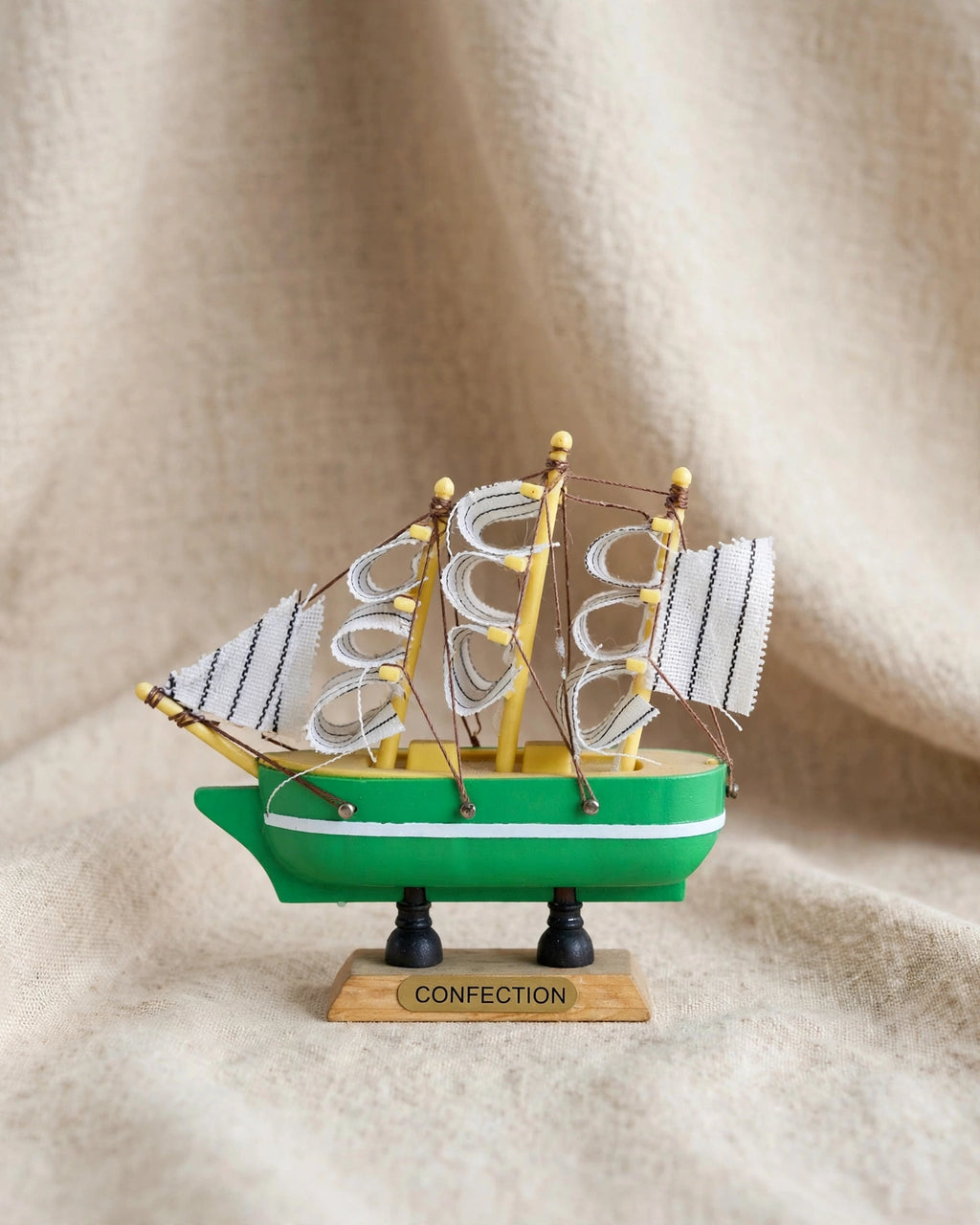 Money Vastu Confection Wooden Sailing Ship Showpiece Collection