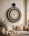 Nishaara's Crystal Diamond – Crystal Beaded Luxury Wall Clock