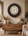 Nishaara's Earth – Natural Brown River Stone Rustic Clock