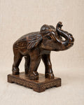 Nishaara's Hand-Carved Lucky Elephant – Trunk Up Prosperity Decor